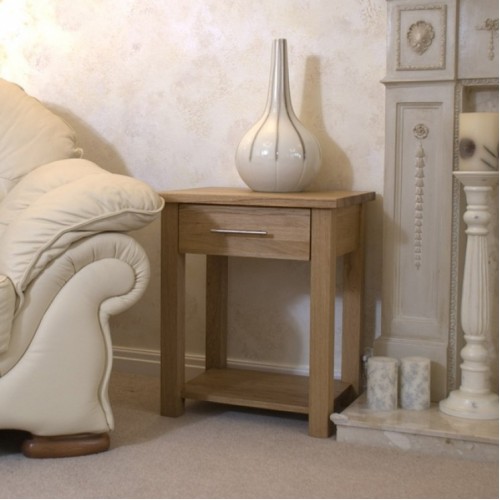 Homestyle Opus Solid Oak Furniture Sofa Lamp Table